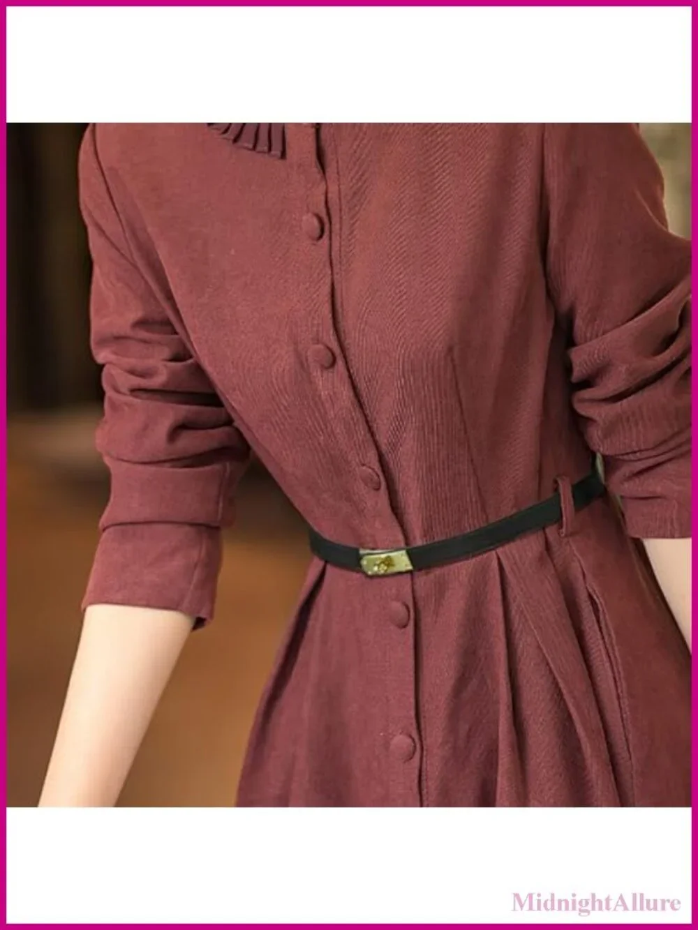 Women's Skinny Belt Solid Color Alloy Turn Lock Adjustable Waist Dress Jeans